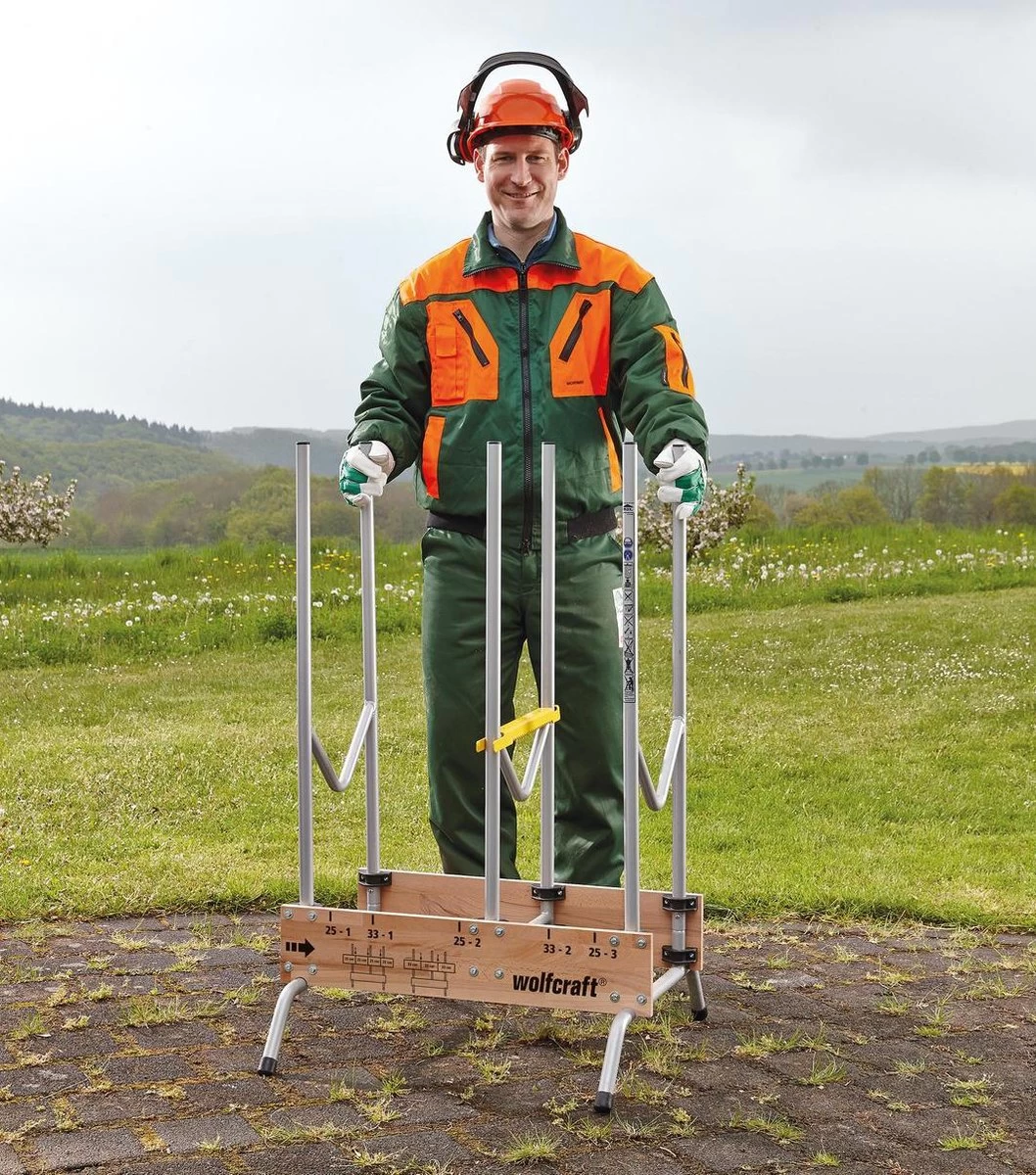 Wolfcraft - Professionele Zaagbok - Voor Kettingzaag - Hout - Opbouwbare, Stabiele Zaagbok Voor Brandhout - 5121000 - 10 JAAR GARANTIE - Afbeelding 12