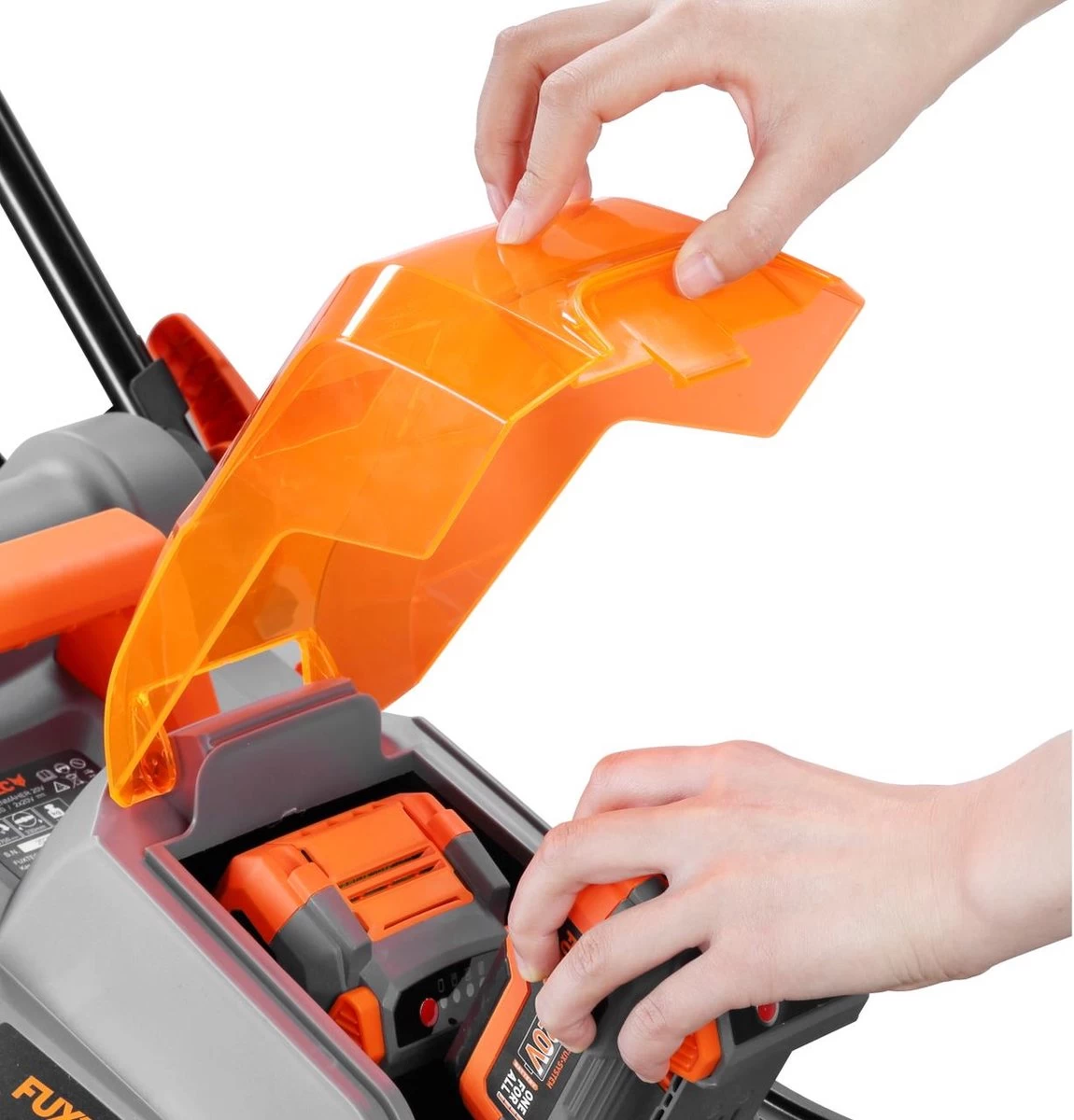 FUXTEC Grasmaaier Accu 40V (2x 20V) - Set Met Batterij (2x 2Ah) En Lader (2.4A Dubbellader) - Afbeelding 10