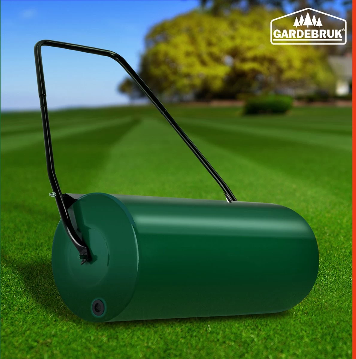 Gardebruk Tuinwals 60cm - 50L Vulvolume Staaltrommel - Groen - Afbeelding 5