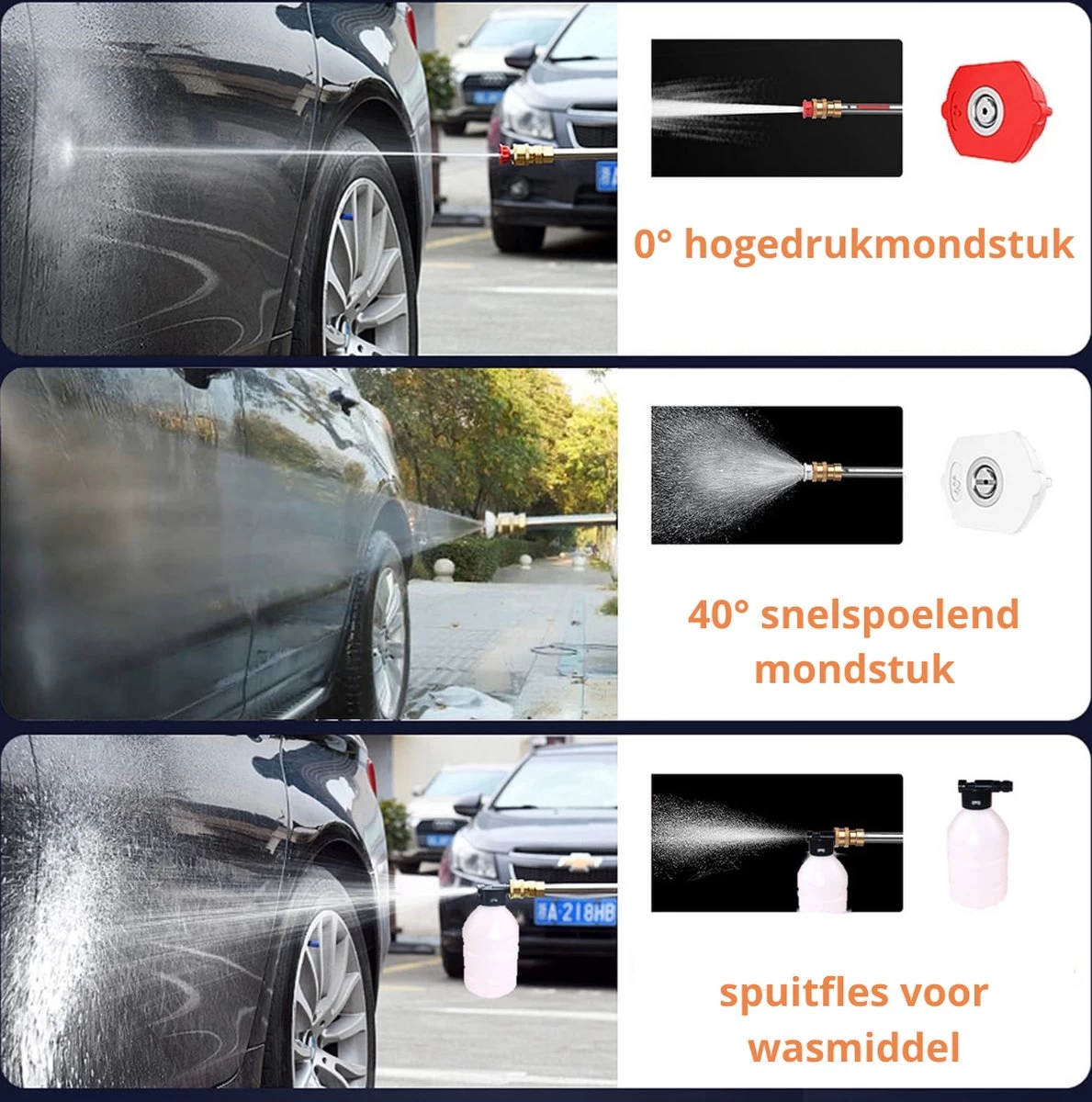 Hogedrukreiniger - Draagbaar - Auto Wasmachine - Hogedrukreiniger - Afbeelding 8