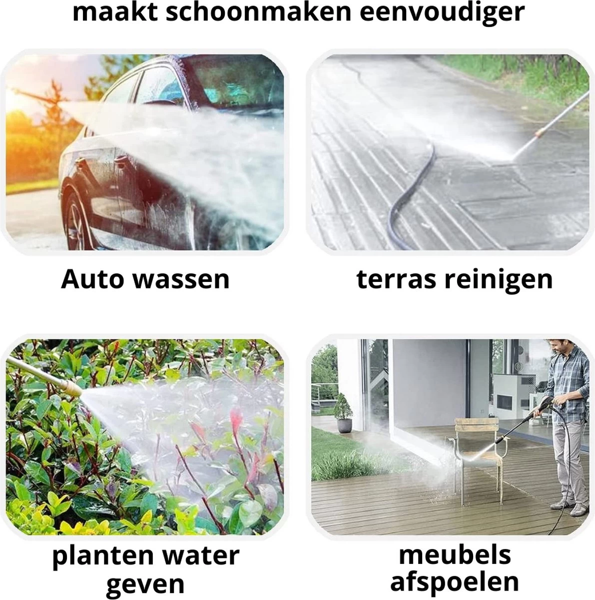 Hogedrukreiniger - Draagbaar - Auto Wasmachine - Hogedrukreiniger - Afbeelding 6