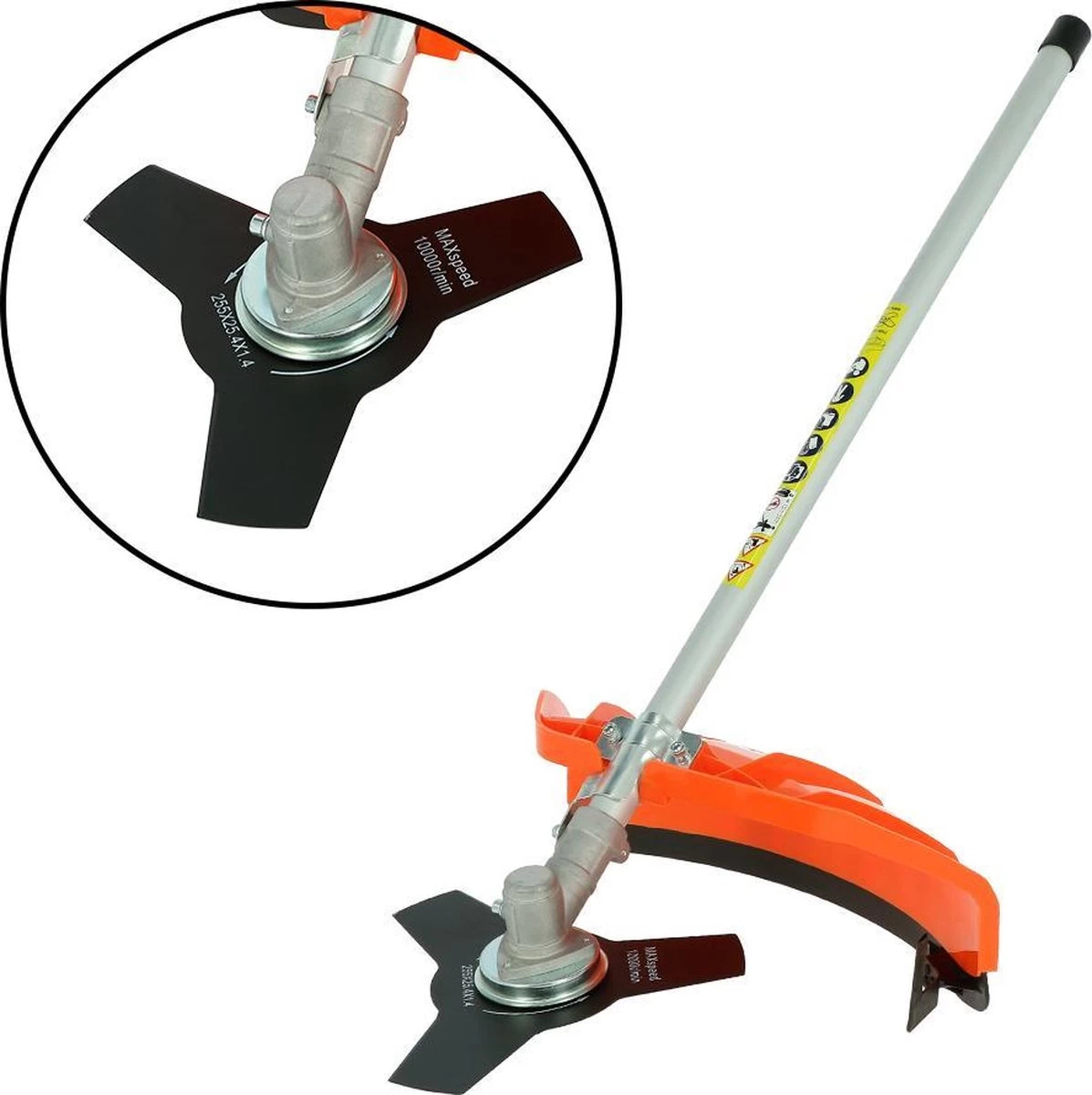 Kibani 6-in-1 Multitool - 52 Cc / 1.9 PK 2-takt Benzine Motor - Heggenschaar, Kettingzaag, Grastrimmer, Maaidraad 100M, Onkruidborstel, Zaagblad, Maaidraad 100 M & Bosmaaier - Afbeelding 9