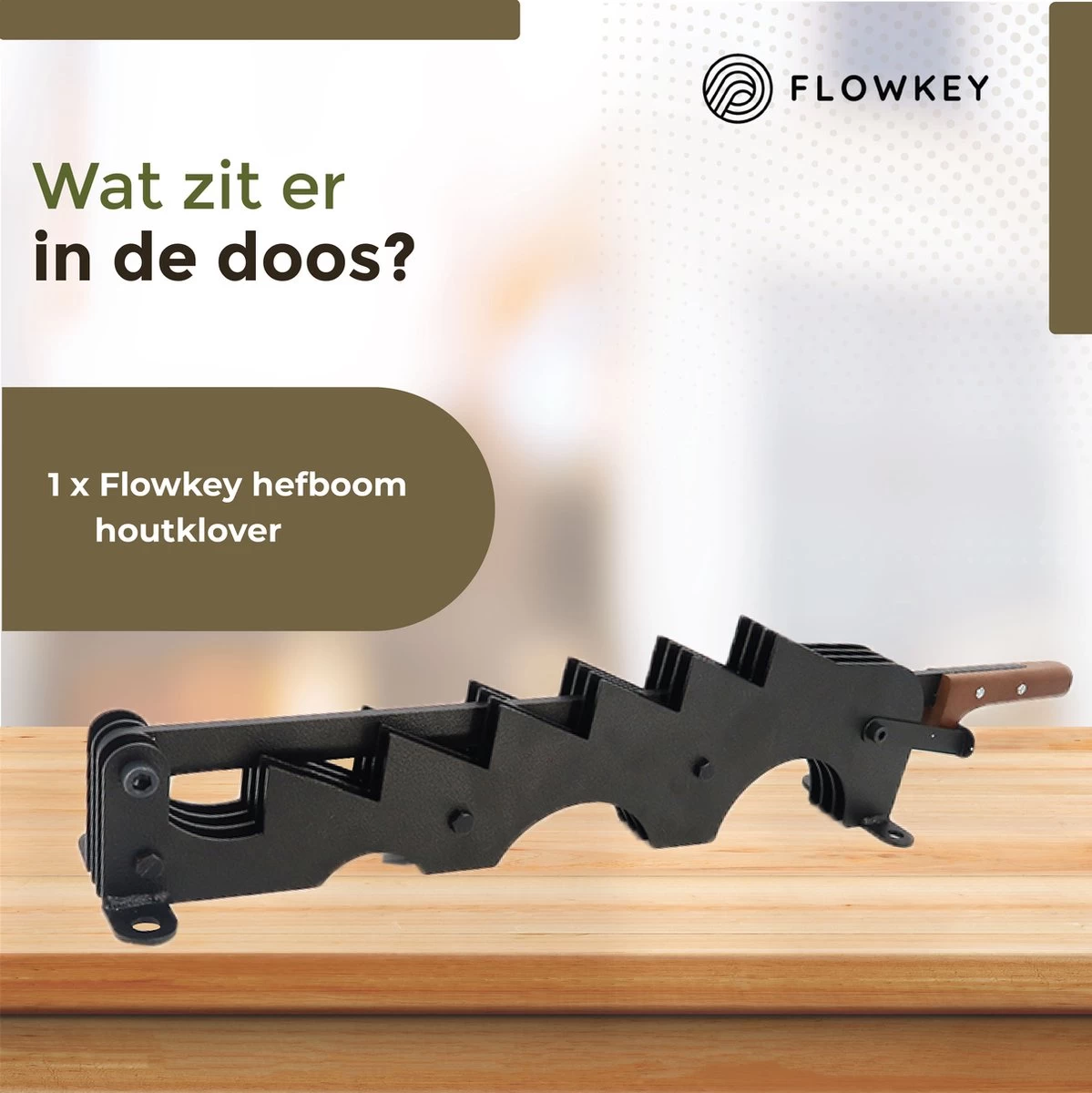 Flowkey® Houtklover XL - Houtsplijter Bijl - Houtkliever Kloofwig Gietijzer - Voor Hout & Aanmaakhout - Inclusief Gratis Bevestigingsset - Afbeelding 5