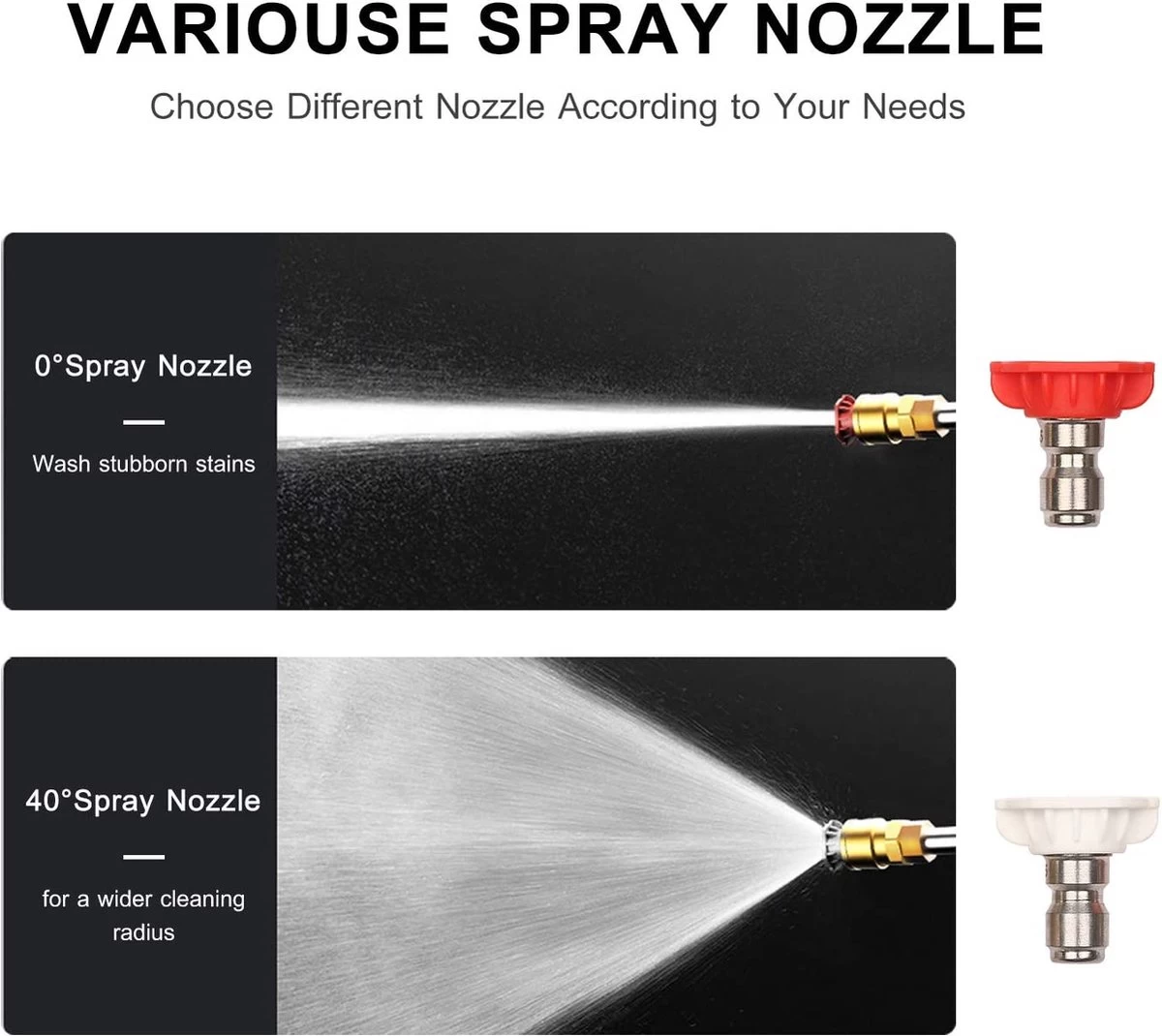 BOTC Universal Hogedrukreiniger - Draagbaar - Auto Wasmachine - Hogedrukreiniger - Afbeelding 2