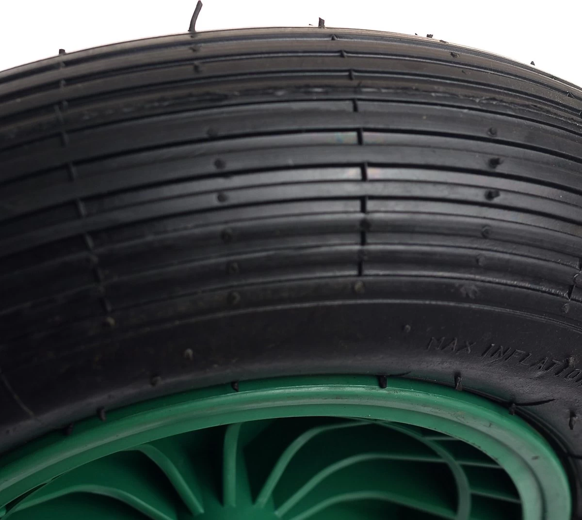 Kruiwagen Wiel 4.00 - 8 Luchtband Lijnprofiel - Asdiameter 20mm - Afbeelding 3