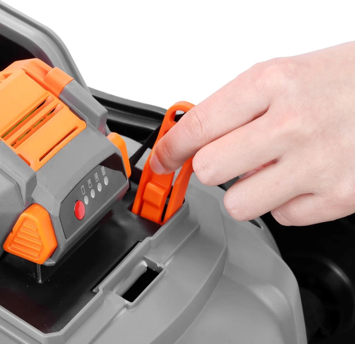 FUXTEC Grasmaaier Accu 40V (2x 20V) - Set Met Batterij (2x 2Ah) En Lader (2.4A Dubbellader) - Afbeelding 7