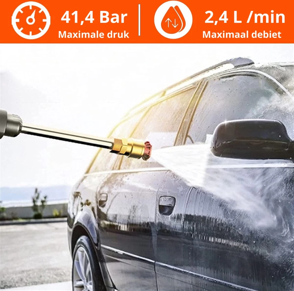 Hogedrukreiniger - Draagbaar - Auto Wasmachine - Hogedrukreiniger - Afbeelding 5