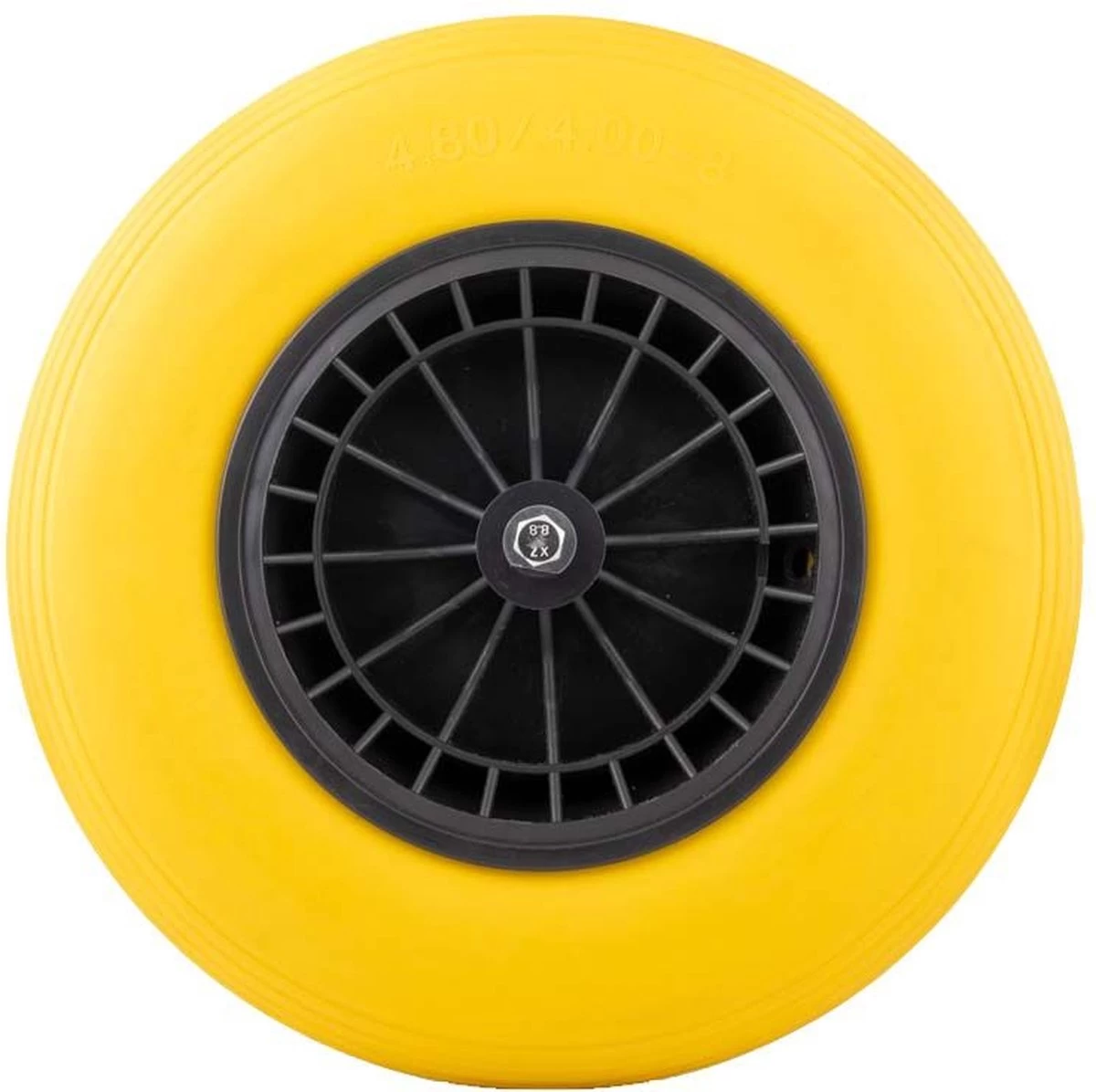 Merkloos Kruiwagenwiel Anti Lek - 4.80/4.00-8 - Massief PU Band - Lekvrij Wiel Met 130mm As - Kruiwagenband 4.80/400 Voor Kruiwagen - Afbeelding 8