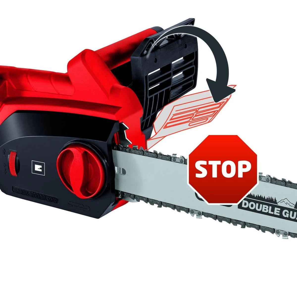 Einhell Elektrische Kettingzaag GH-EC 2040 (2000 Watt - 375 Mm Zaaglengte - Oregon-ketting En Kwaliteitszwaard - Terugslagbescherming En Kettingvangbout) - Afbeelding 9