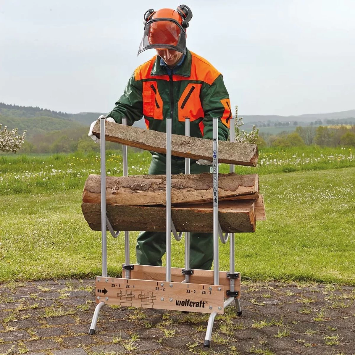 Wolfcraft - Professionele Zaagbok - Voor Kettingzaag - Hout - Opbouwbare, Stabiele Zaagbok Voor Brandhout - 5121000 - 10 JAAR GARANTIE - Afbeelding 6