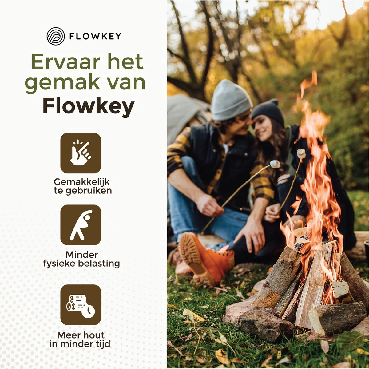 Flowkey® Houtklover XL - Houtsplijter Bijl - Houtkliever Kloofwig Gietijzer - Voor Hout & Aanmaakhout - Inclusief Gratis Bevestigingsset - Afbeelding 2