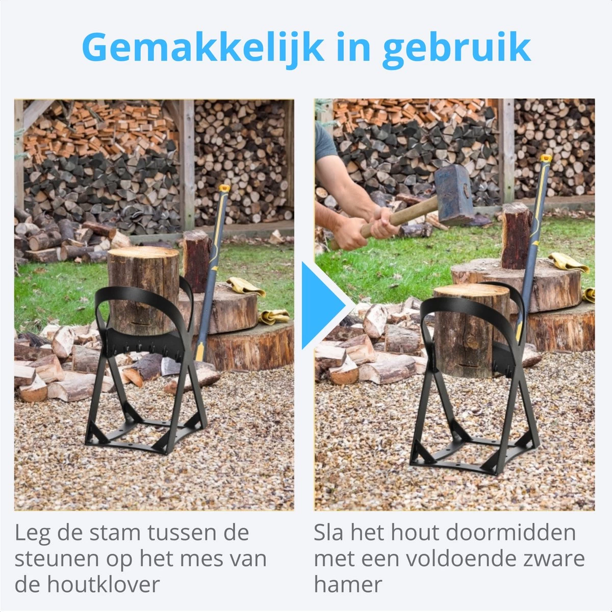 Zenzee - Houtklover - Houtsplijter - Houtkliever - Staal - Afbeelding 7