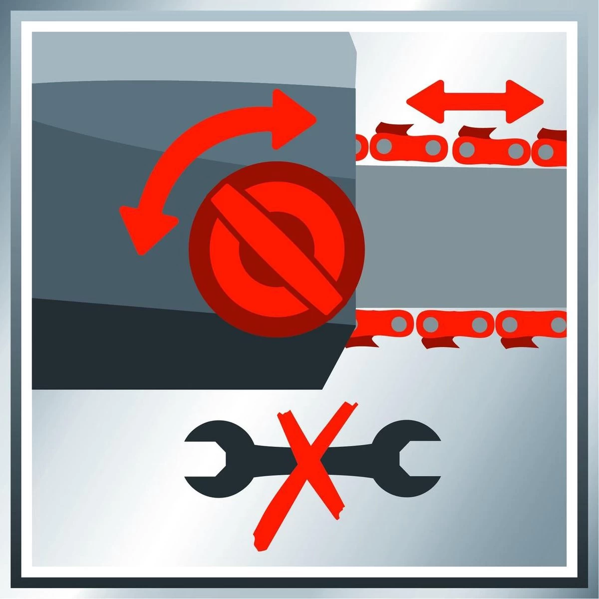 Einhell Accu Kettingzaag GE-LC 18 Li-Solo Power X-Change (Li-Ion, 18 V, 25 Cm Zwaardlengte, 23 Cm Snijlengte, Terugslagbescherming, Kettingvangbout, Zonder Accu En Lader) - Afbeelding 10