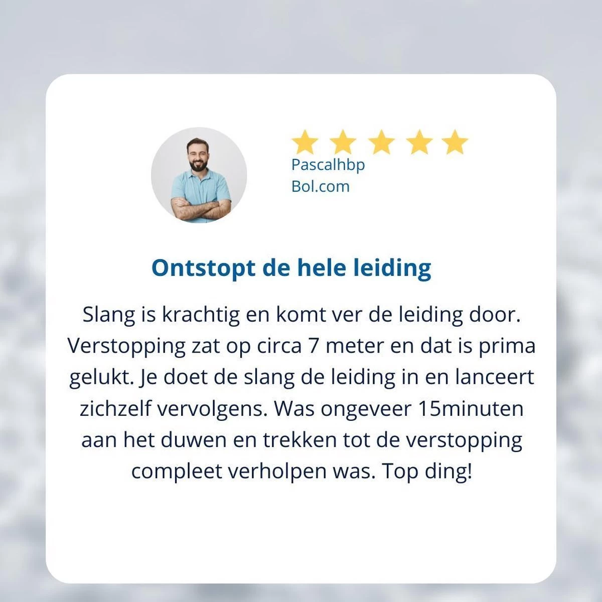 Techweise - Rioolslang Voor Kärcher K2 T/m K7 - 15M - Met Voorwaartse Hogedruksproeiers - Afbeelding 3