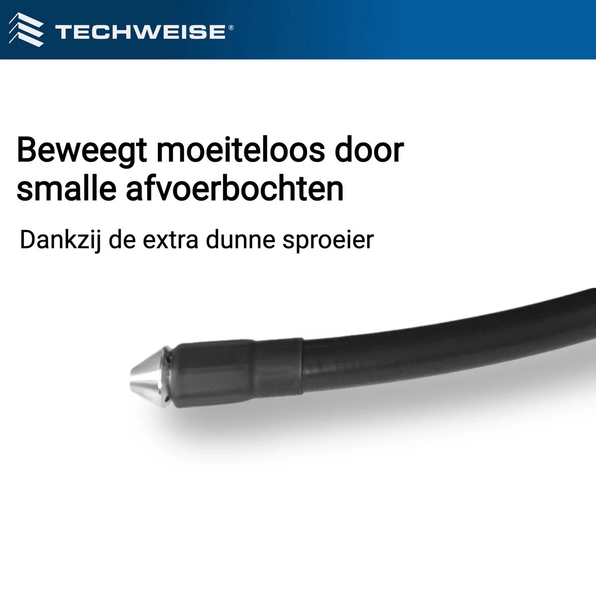 Techweise - Rioolslang Voor Kärcher K2 T/m K7 - 15M - Met Voorwaartse Hogedruksproeiers - Afbeelding 6