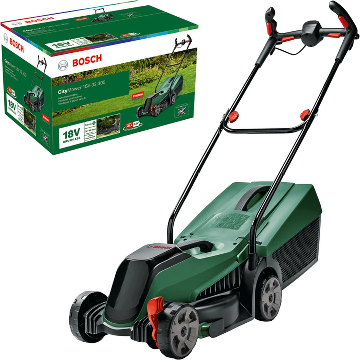 Bosch CityMower 18V-32-300 Grasmaaier - Maaibreedte 32 Cm - Zonder Accu En Lader - Afbeelding 6