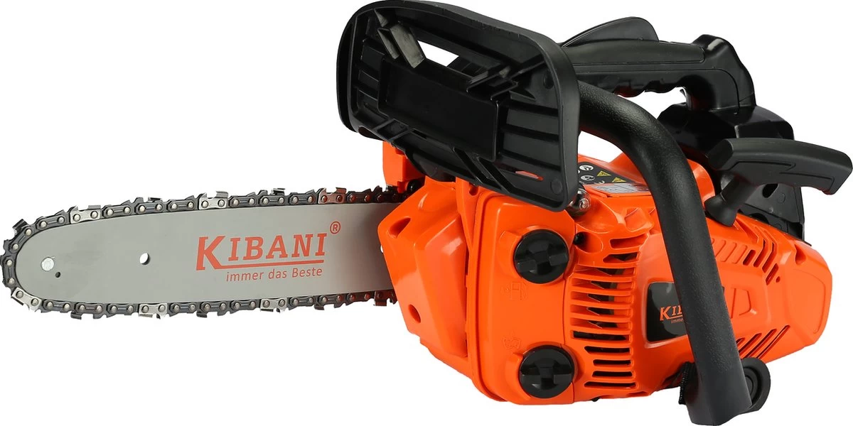 Kibani Kettingzaag Benzine - 25.4 Cc / 1 Pk 2-takt Motor - Zwaardlengte 25 Cm / 10 Inch – Easy-Startsysteem - Snoeizaag - Afbeelding 5