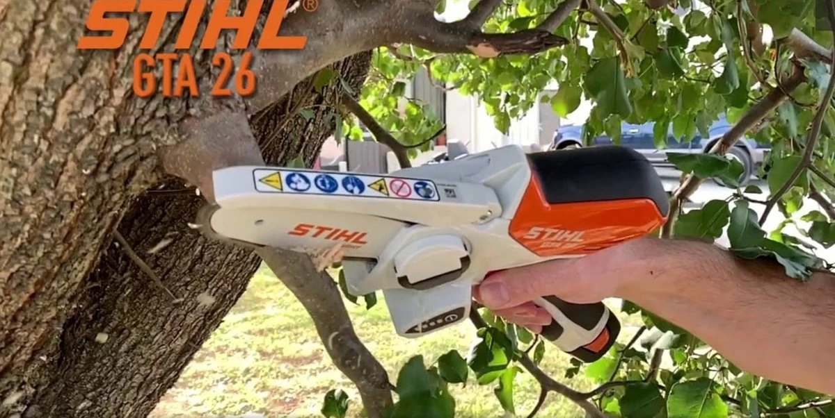 Stihl Accu Mini Kettingzaag SET - Snoeischaar - Snoeizaag - Hand Kettingzaag - Professioneel- Hovenier- Tuinman - Afbeelding 4