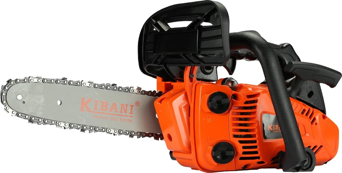 Kibani Kettingzaag Benzine - 25.4 Cc / 1 Pk 2-takt Motor - Zwaardlengte 25 Cm / 10 Inch – Easy-Startsysteem - Snoeizaag
