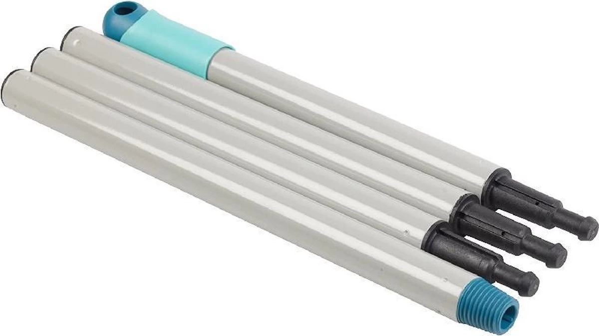 Merkloos Leifheit Opvouwbare Inklapbare Zelfmontage-vervanging 4-delige Connector Bezemsteel - Afbeelding 2