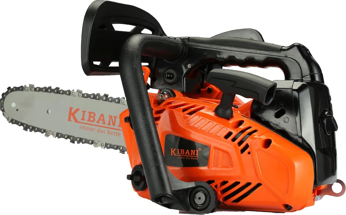 Kibani Kettingzaag Benzine - 25.4 Cc / 1 Pk 2-takt Motor - Incl. Extra Ketting - Zwaardlengte 25 Cm / 10 Inch – Easy-Startsysteem - Snoeizaag - Afbeelding 7