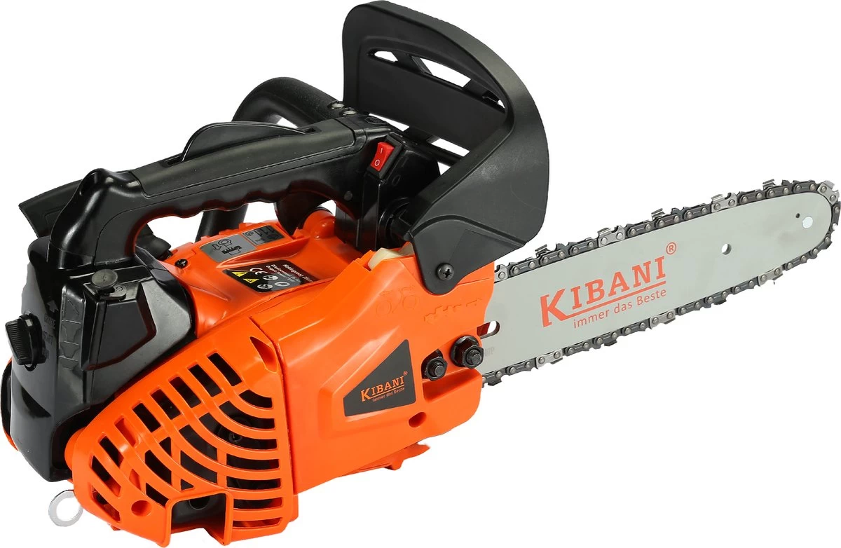 Kibani Kettingzaag Benzine - 25.4 Cc / 1 Pk 2-takt Motor - Zwaardlengte 25 Cm / 10 Inch – Easy-Startsysteem - Snoeizaag - Afbeelding 6