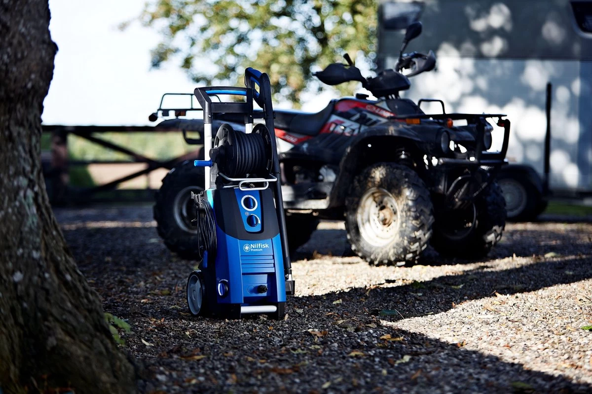 NILFISK PREMIUM 180-10 HOGEDRUKREINIGER 180 BAR 10 METER GEWAPENDE WATERSLANG HASPEL BAJONET AANSLUITINGEN GEINTEGREERDE REINIGINGSTANK 5 JAAR GARANTIE - Afbeelding 5