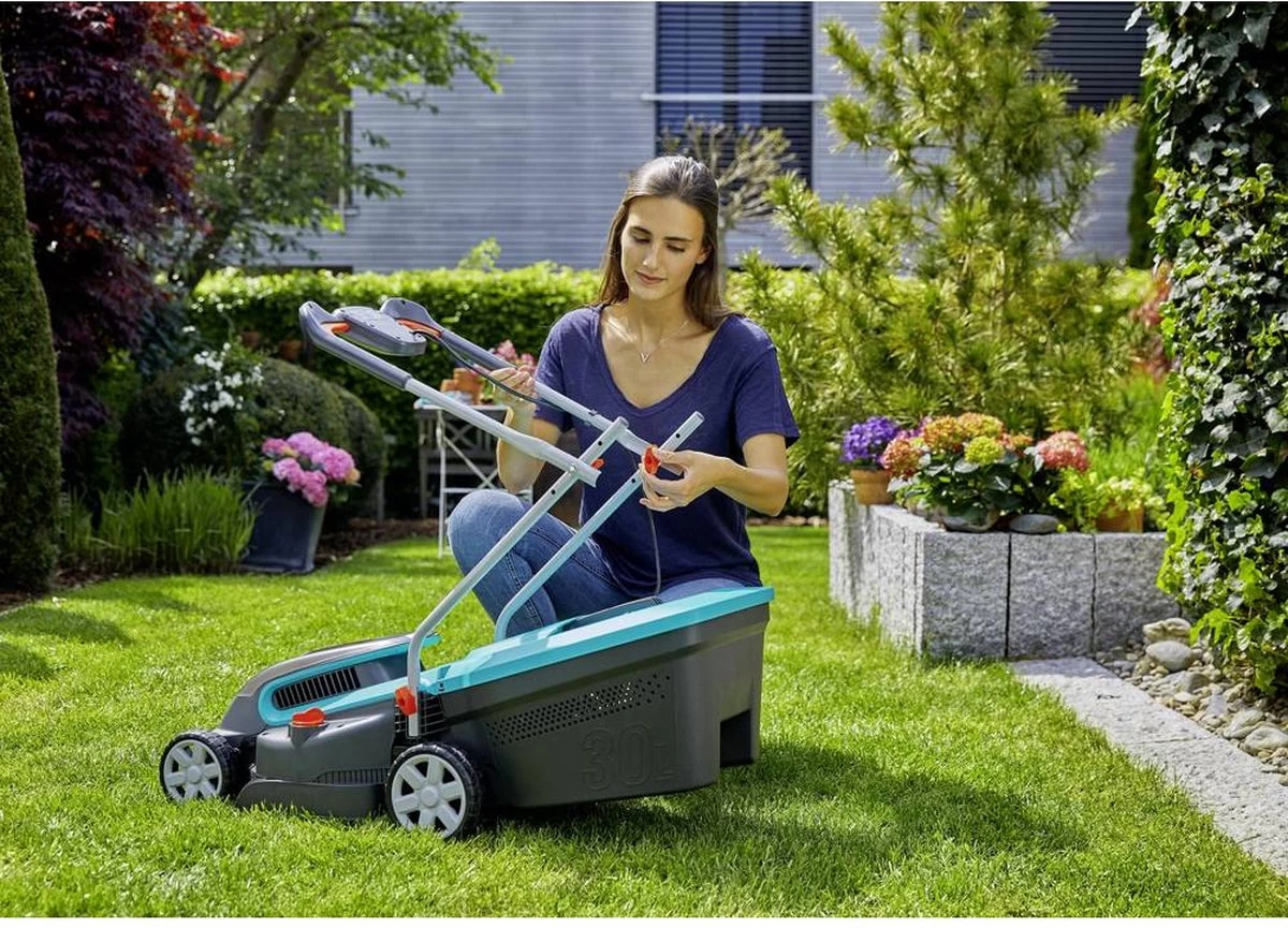 GARDENA - PowerMax 32/36V P4A Ready To Use Set - Grasmaaier (gemotoriseerd) - Maaihoogte 60mm - Snijbreedte 32 Cm - Afbeelding 5