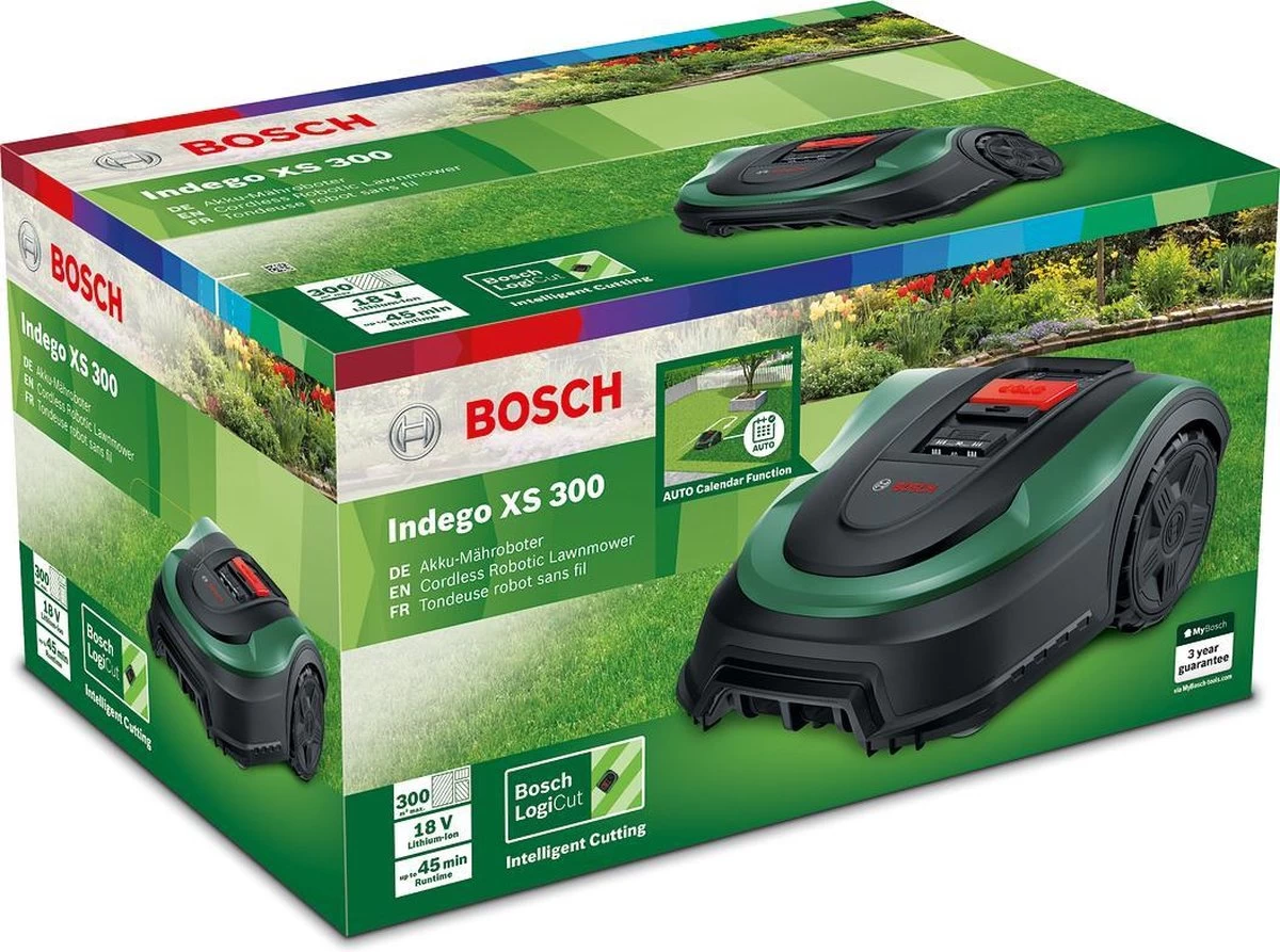 Bosch Indego XS 300 Robotmaaier - Maaibreedte 19 Cm - Voor Gazons Tot 300 M2 - Afbeelding 6
