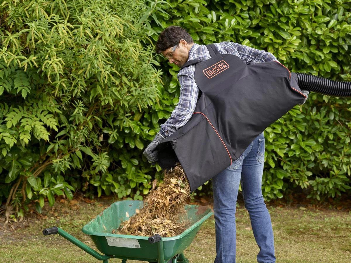 Black & Decker BLACK+DECKER BEBLV301 Bladblazer - Blaas En Zuigfunctie - Rugzak Als Opvangzak - Afbeelding 10