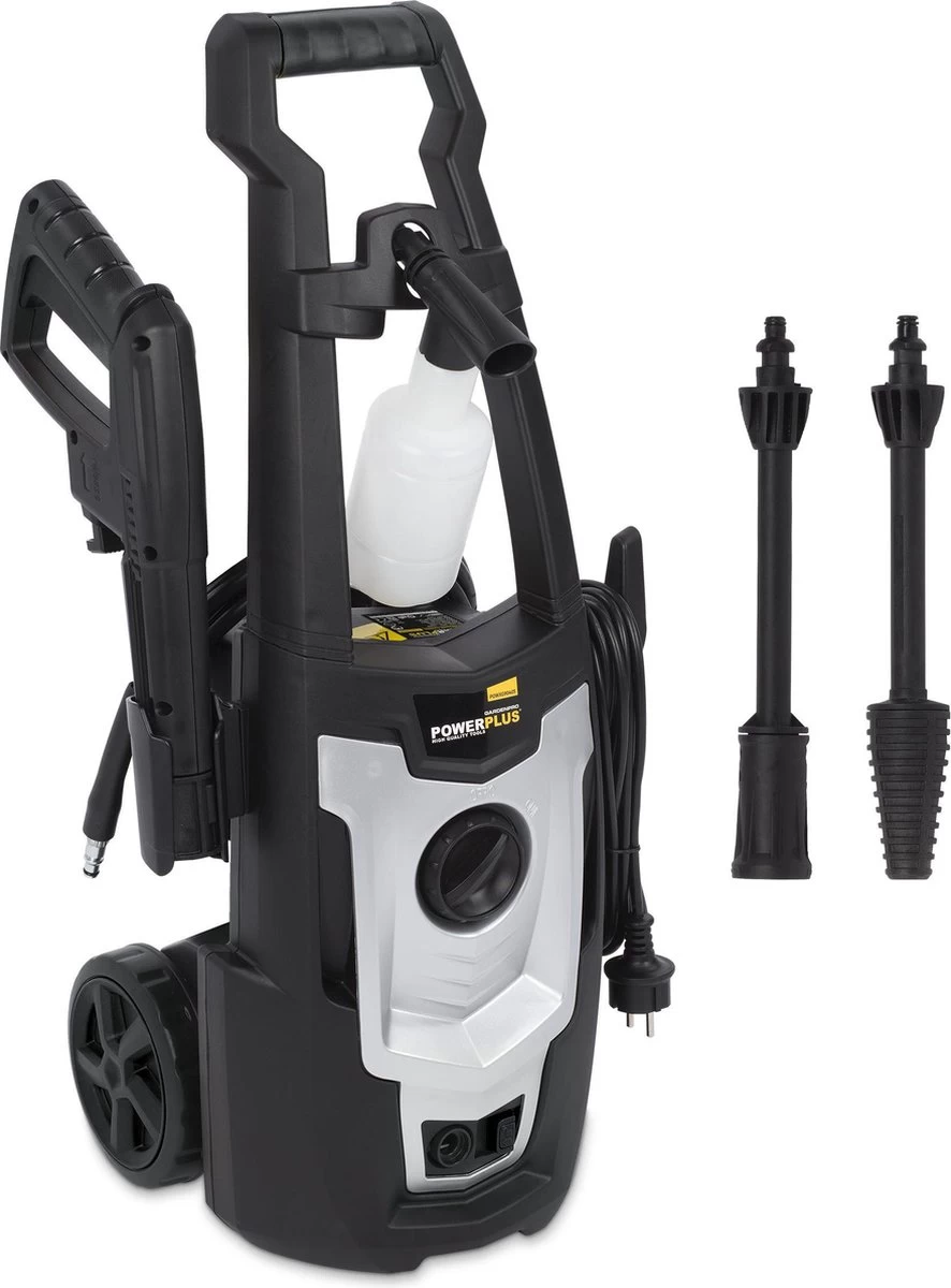 Powerplus POWXG90405 Hogedrukreiniger - 1400W - Max. 110 Bar - 390 L/h - Incl. 5m Slang En Accessoires - Excl. Terrasreiniger - Reiniger Voor Auto, Fiets En Meubelen - Afbeelding 15