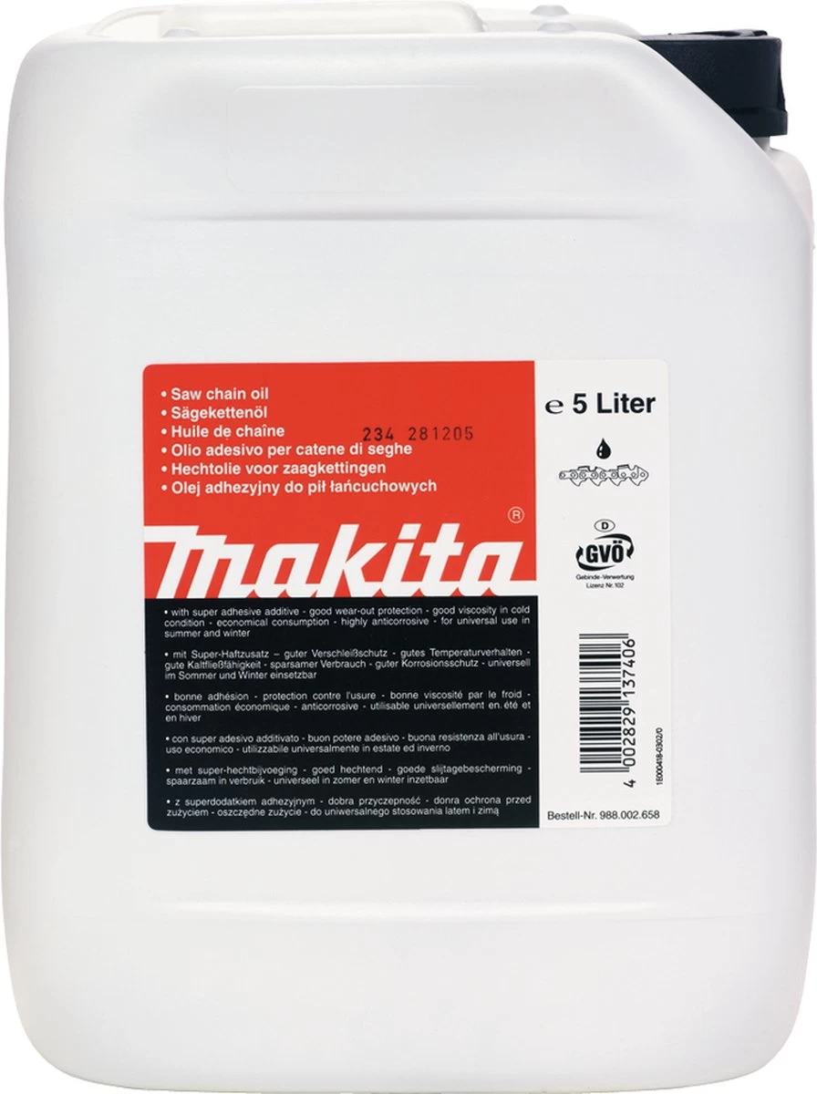 Makita 988002658 | Kettingzaagolie - 5 Liter