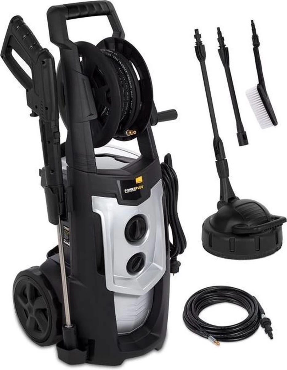 Powerplus POWXG90425 Hogedrukreiniger - 2500W - Max. 195 Bar - 468 L/h - Incl. 8m Slang, Terrasreiniger En Accessoires - Reiniger Voor Auto, Fiets En Meubelen - Afbeelding 5