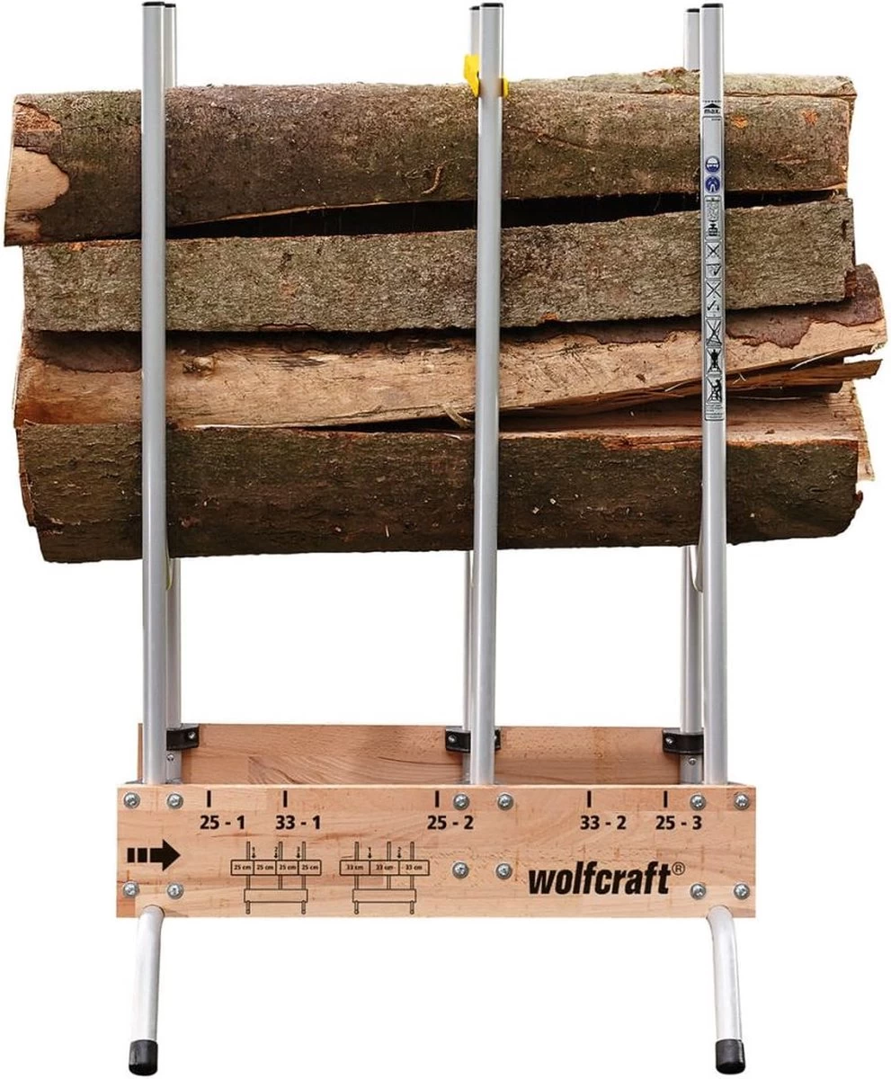 Wolfcraft - Professionele Zaagbok - Voor Kettingzaag - Hout - Opbouwbare, Stabiele Zaagbok Voor Brandhout - 5121000 - 10 JAAR GARANTIE - Afbeelding 5